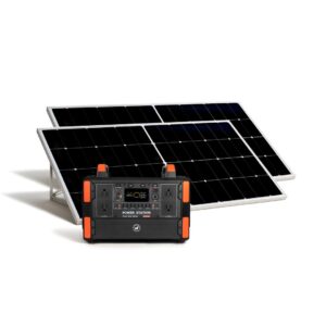 Generador 1200W con 2 paneles solares